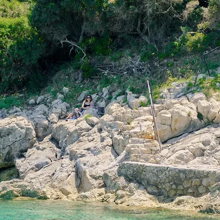 Campeggio Pitsimenti Center For Peace, Private Boat - Sea Access And Closest Point To Marathonisi Island Marathiás